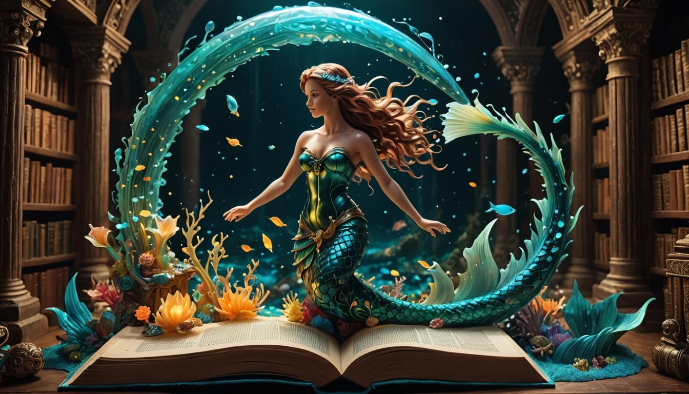 the magical Mermaid of pop-up books