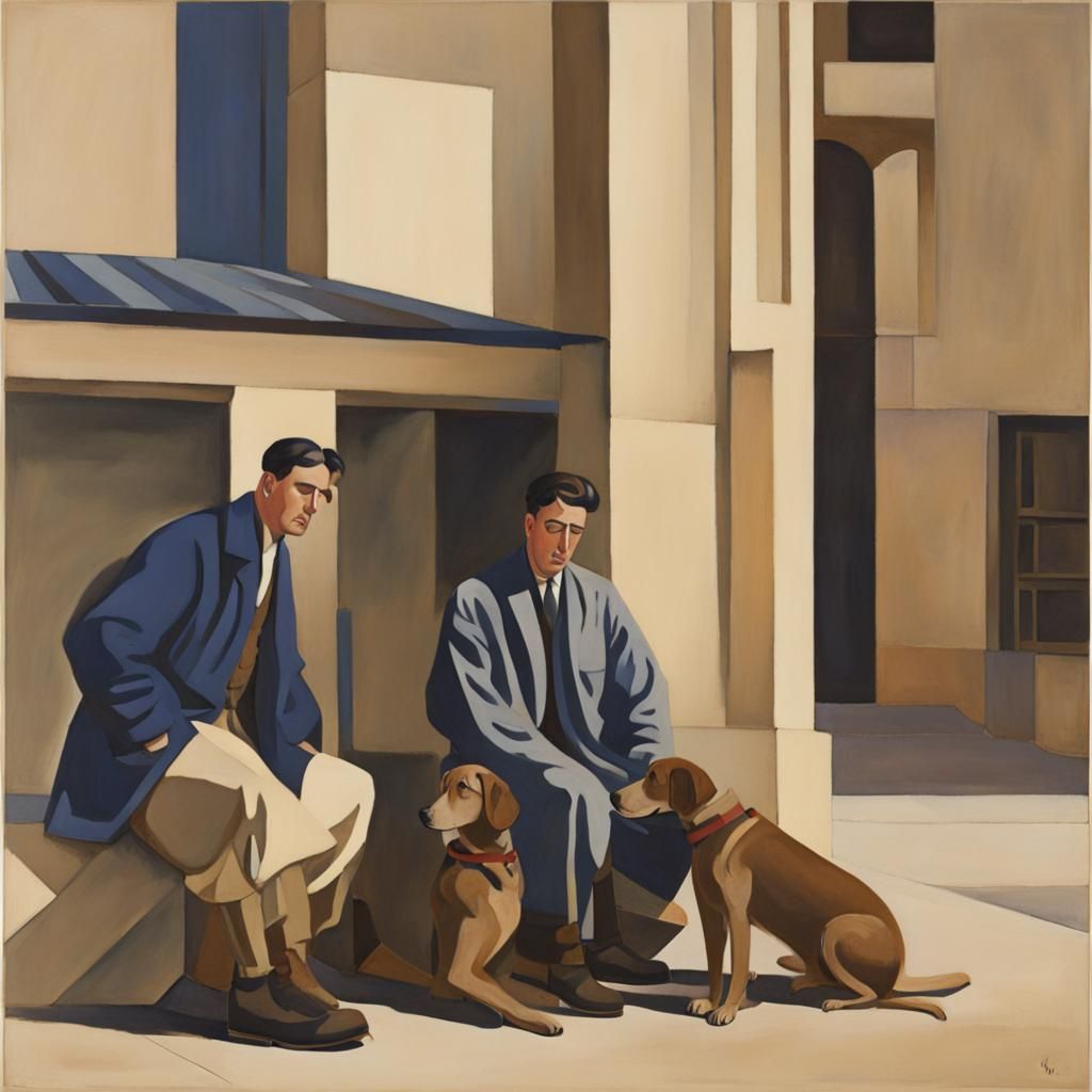 Men and Dogs in Tehran: Precisionist Style