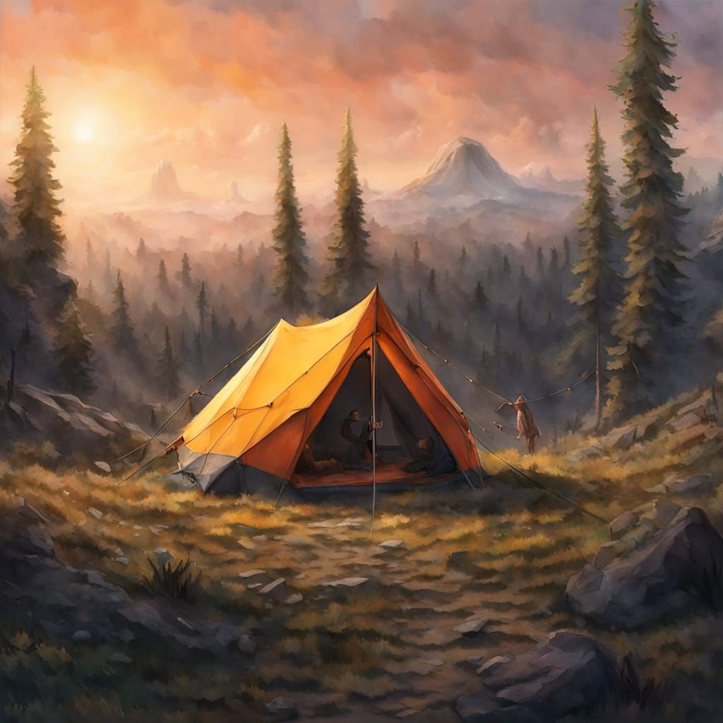 Epic Adventure Scene in Hyperrealistic Style