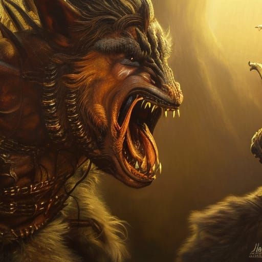 Grendel and Beowulf: Epic Fantasy Battle