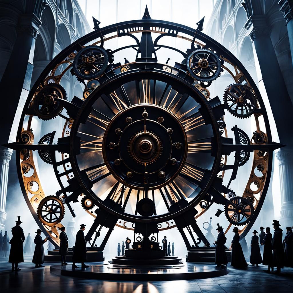 Wheel of Time Silhouette in Franciszek Starowieyski Style