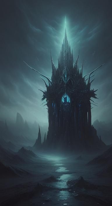 dark fortress in the astral plane