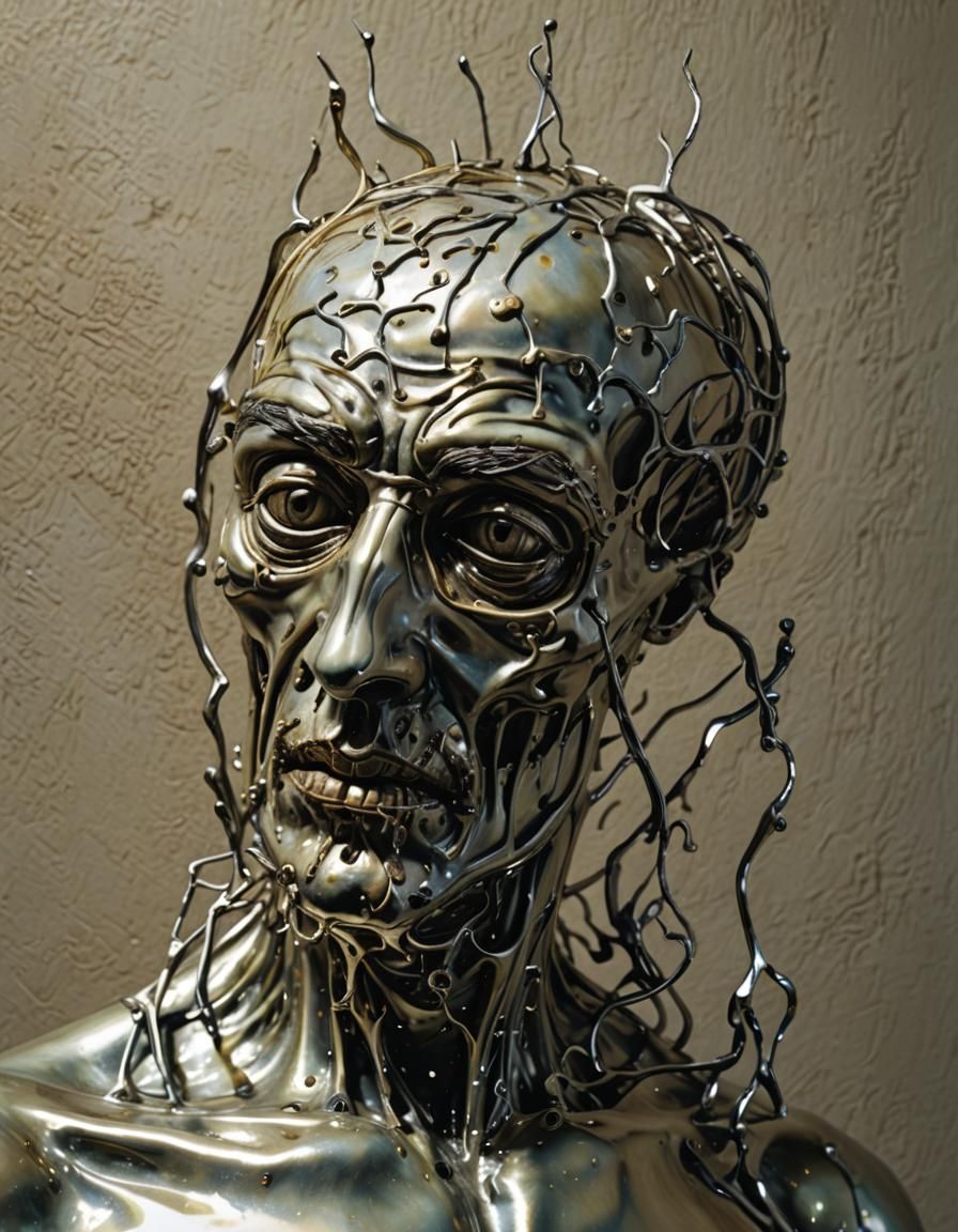 Surreal Sculpture: Cadaver of Truth Impaled
