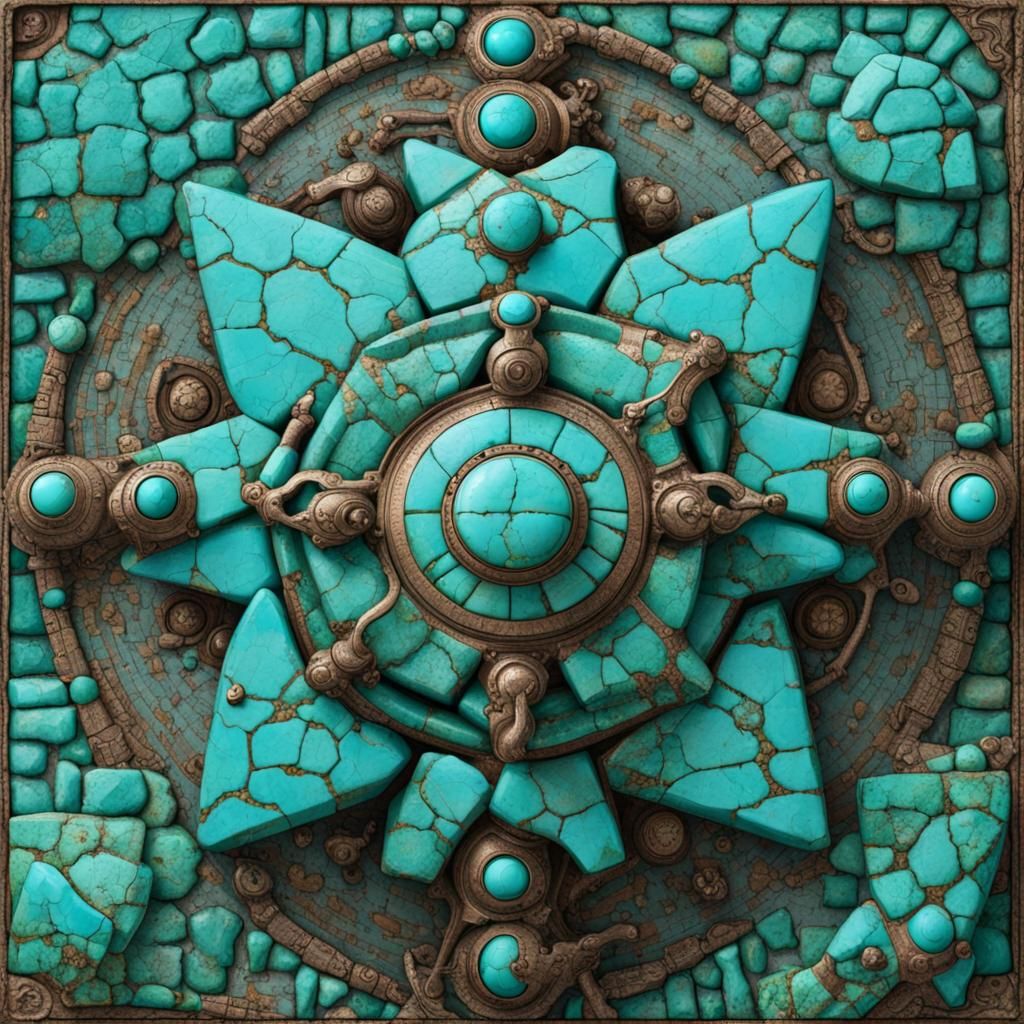 Ancient Turquoise Puzzle of Marvel