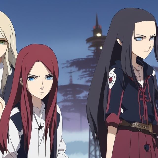 Chibi Vampire Celebrities in Studio Ghibli Style