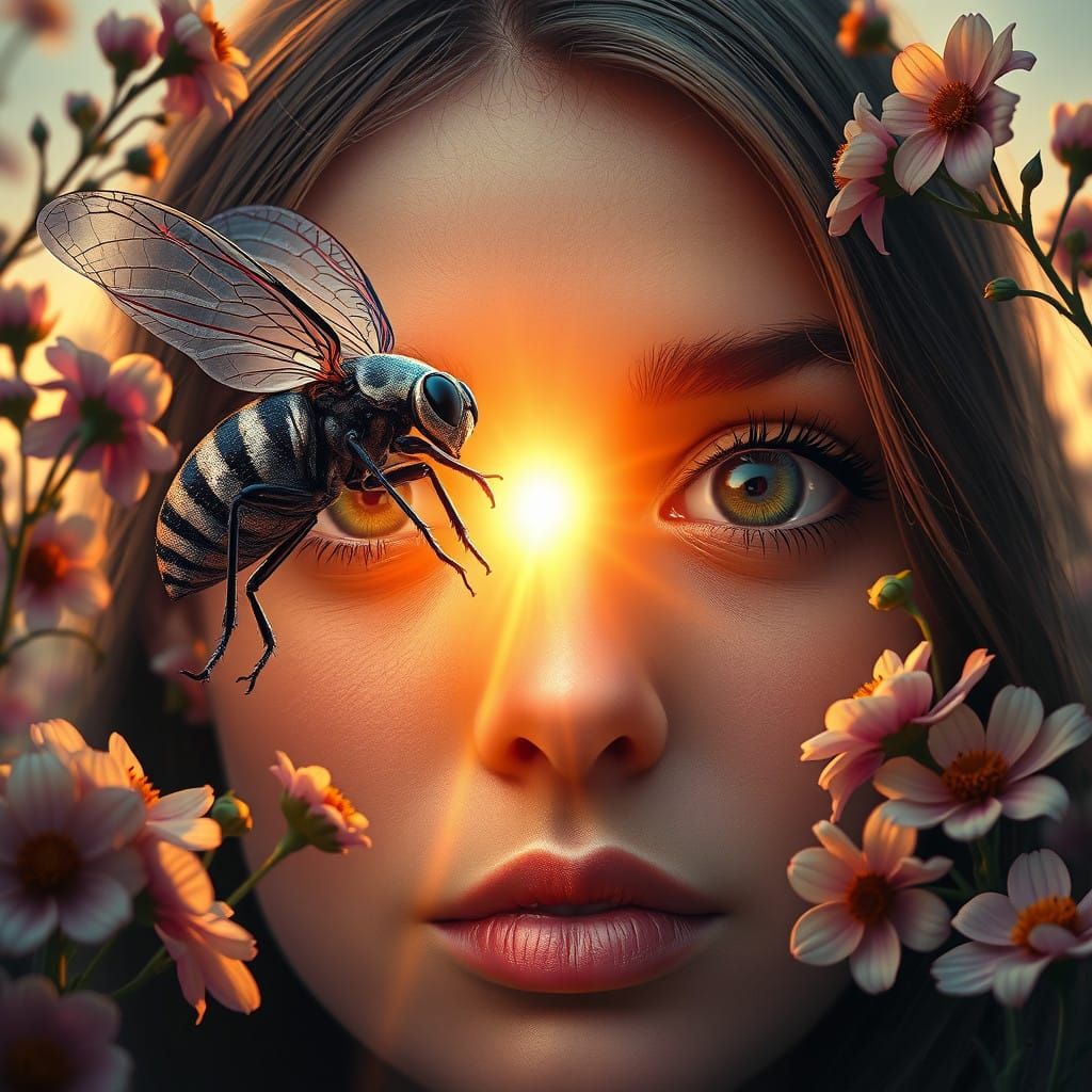 Cosmic Insect Volkswagen Beetle Transforms Human Landscape