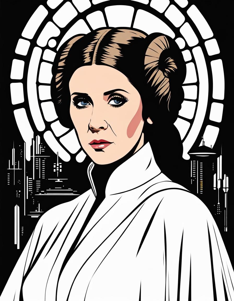 Portrait of Princess Leia