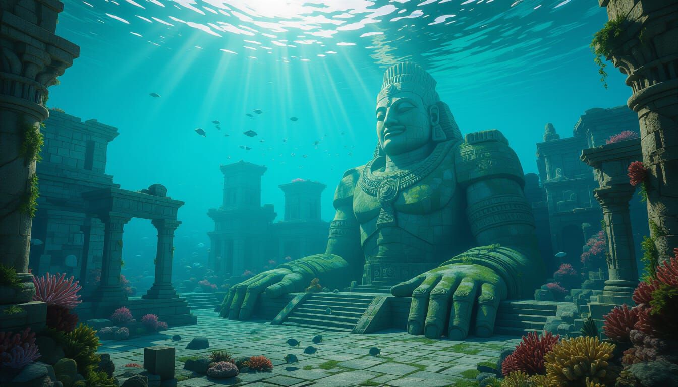 Submerged City Guarded by Ancient Automaton