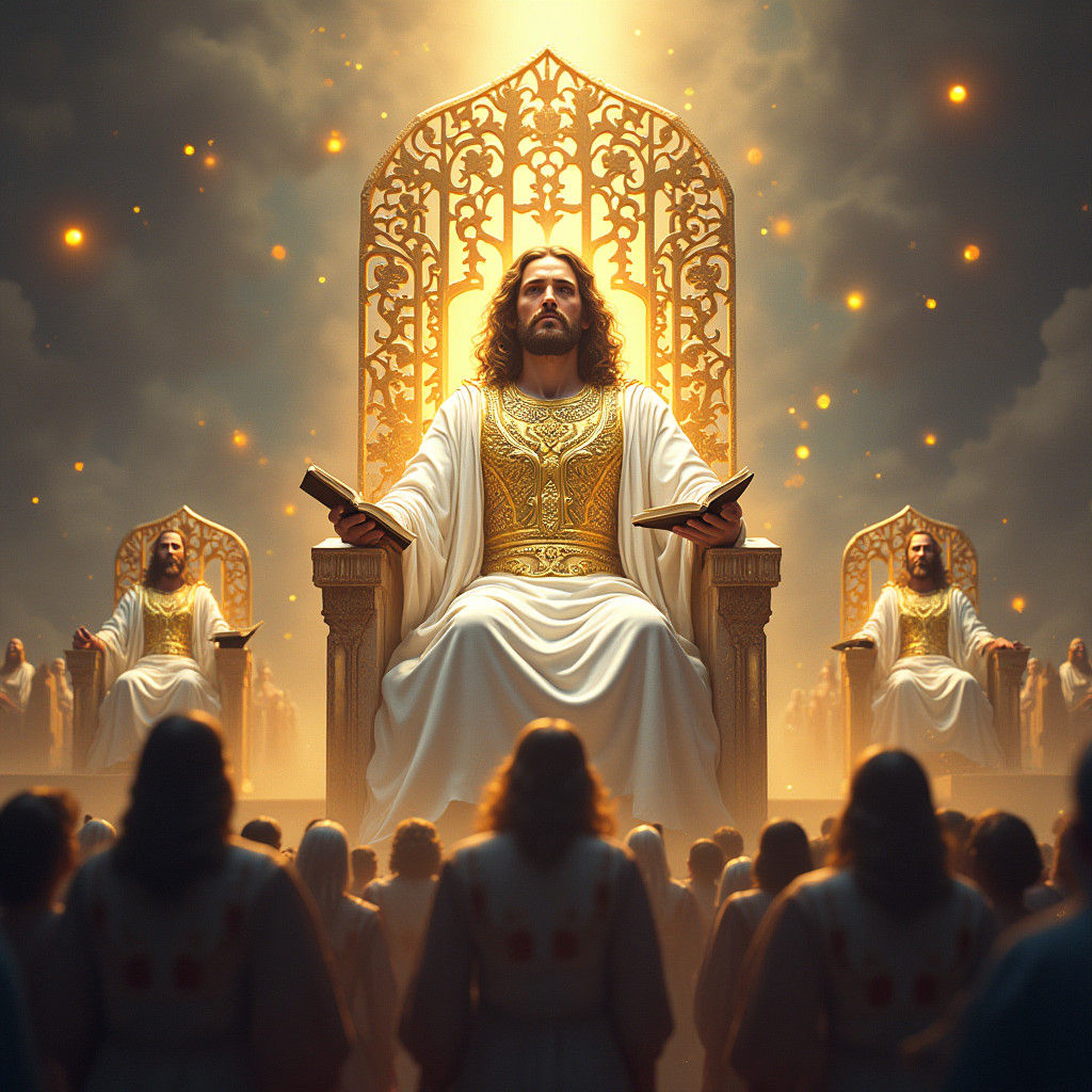 Jesus on a Great White Throne: Fantasy Concept Art