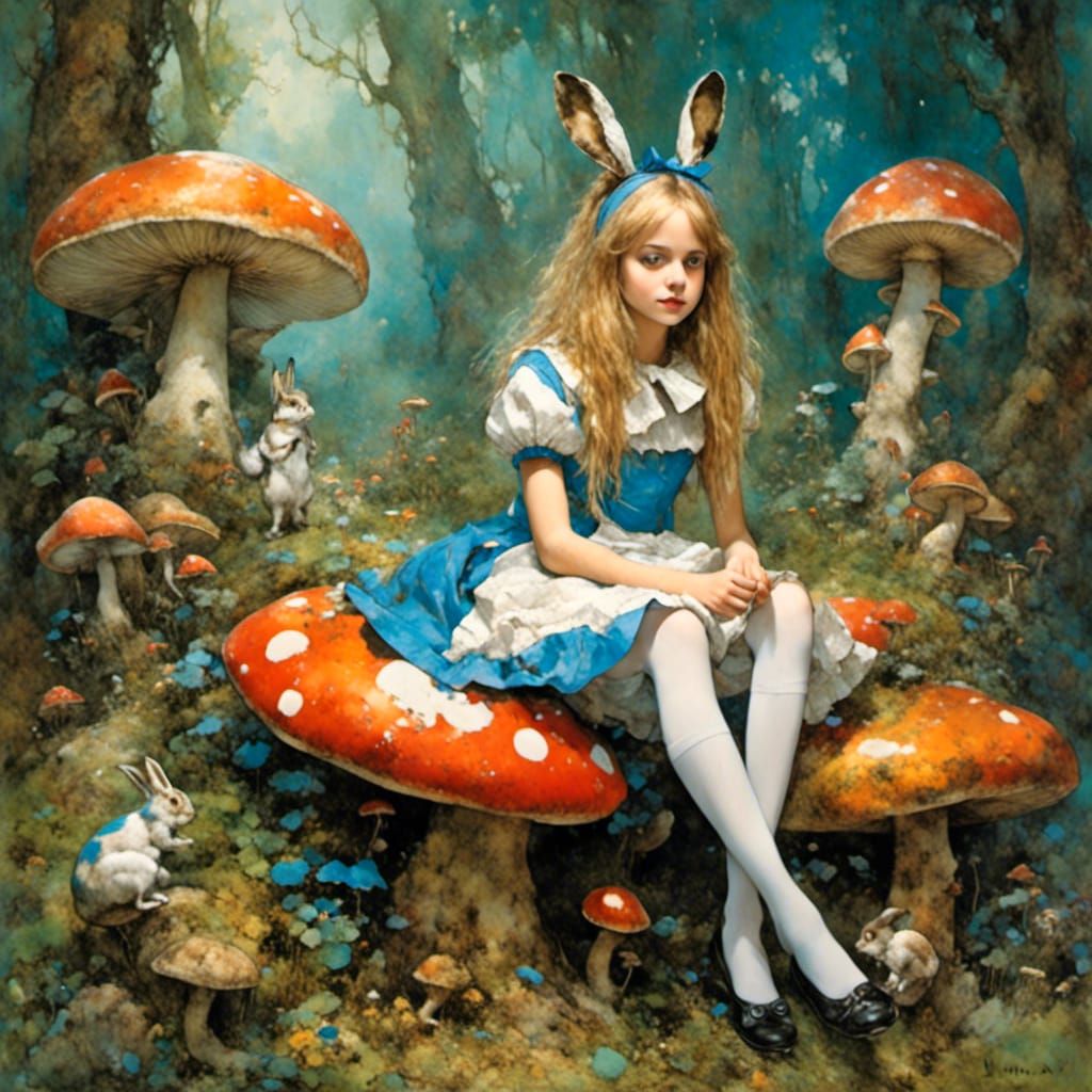 Alice in Wonderland: Mushroom Dreamscape