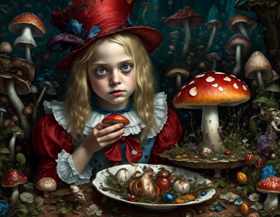 Alice in Wonderland: Gothic Horror Mushroom Feast