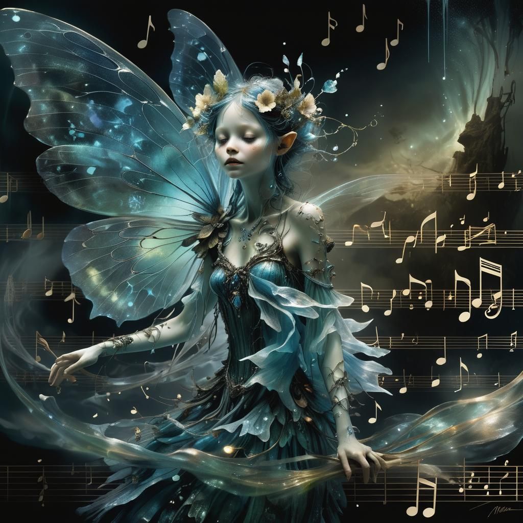 Bioluminescent Fairy Sings a Magical Song