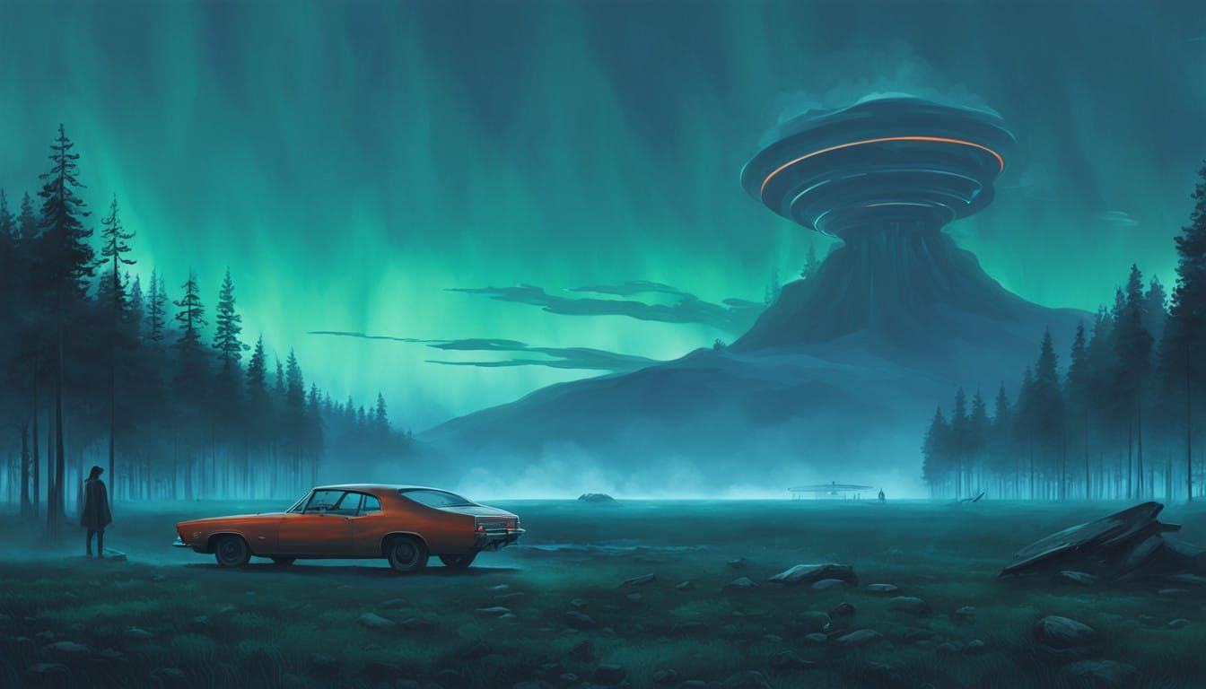 Ethereal Fantasy Realm Inspired by Iconic Synth-Pop Band