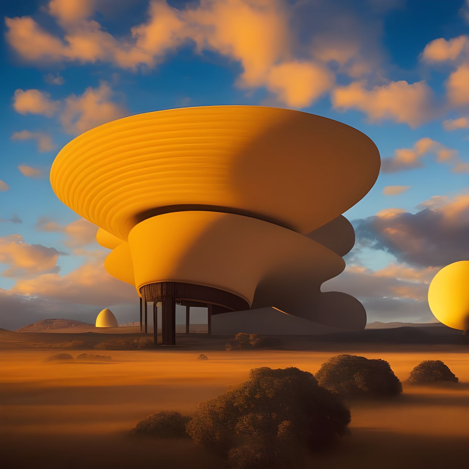 Abstract Art with Magical Particles and Soft Light