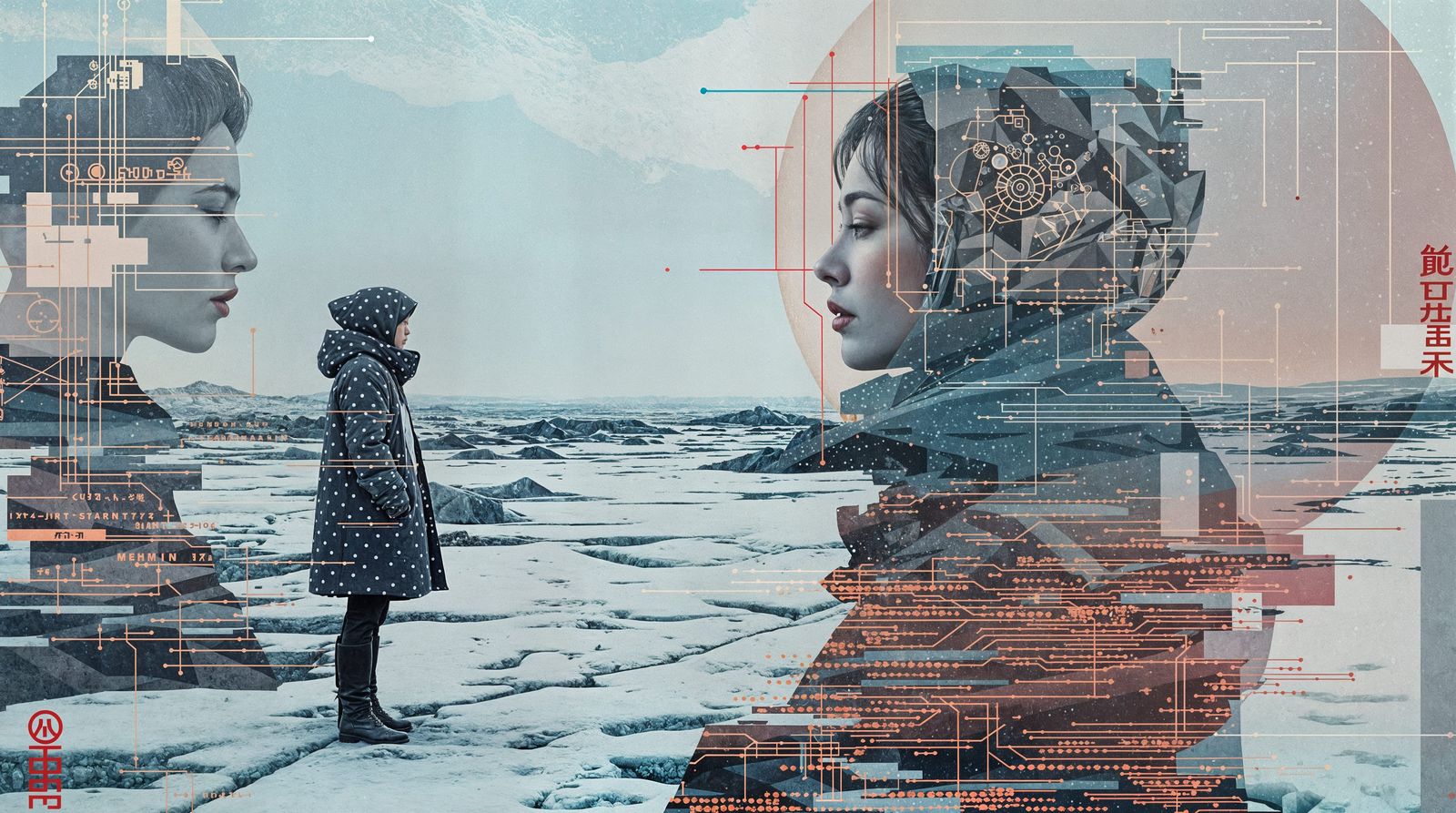 Ephemeral Wasteland Tapestry in Shimmering Disarray