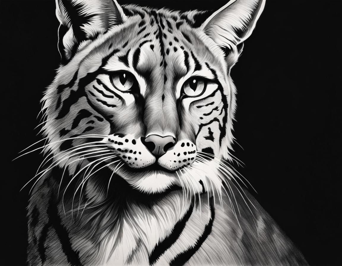 Bobcat Line Art