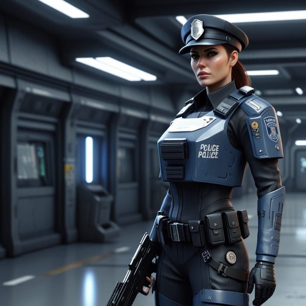 Scifi police girl...