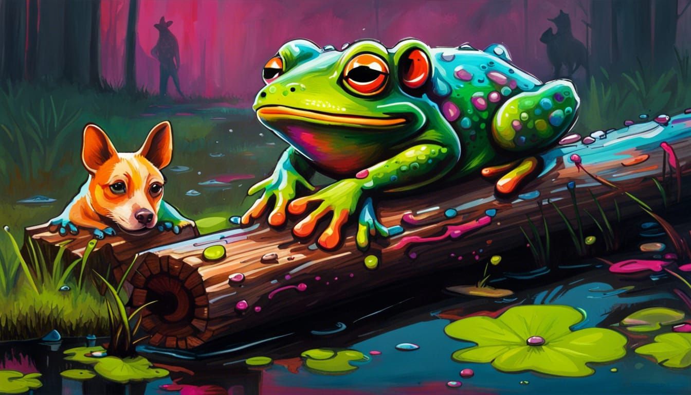 Graffiti Art: Frog, Log, Bog, Dog, and Hog