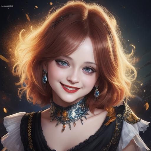 Radiant Portrait of Tallulah Bankhead in Fantasy Art Style
