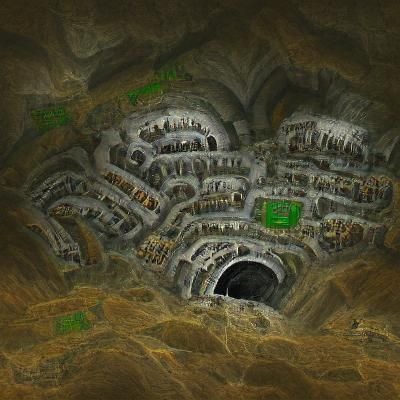 Underground Dwarven Fortress in 8K Resolution