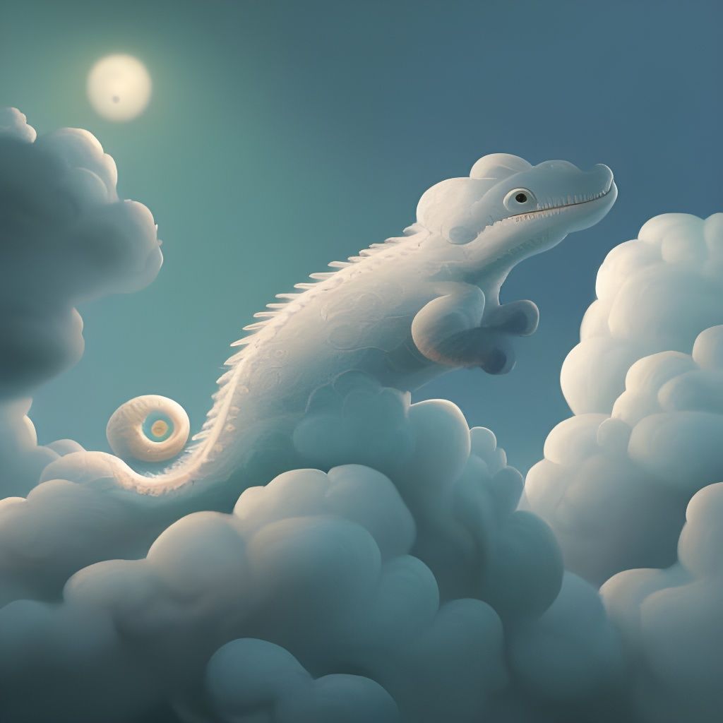 Lizard in the clouds