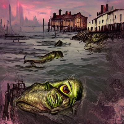 Eerie Depiction of Innsmouth
