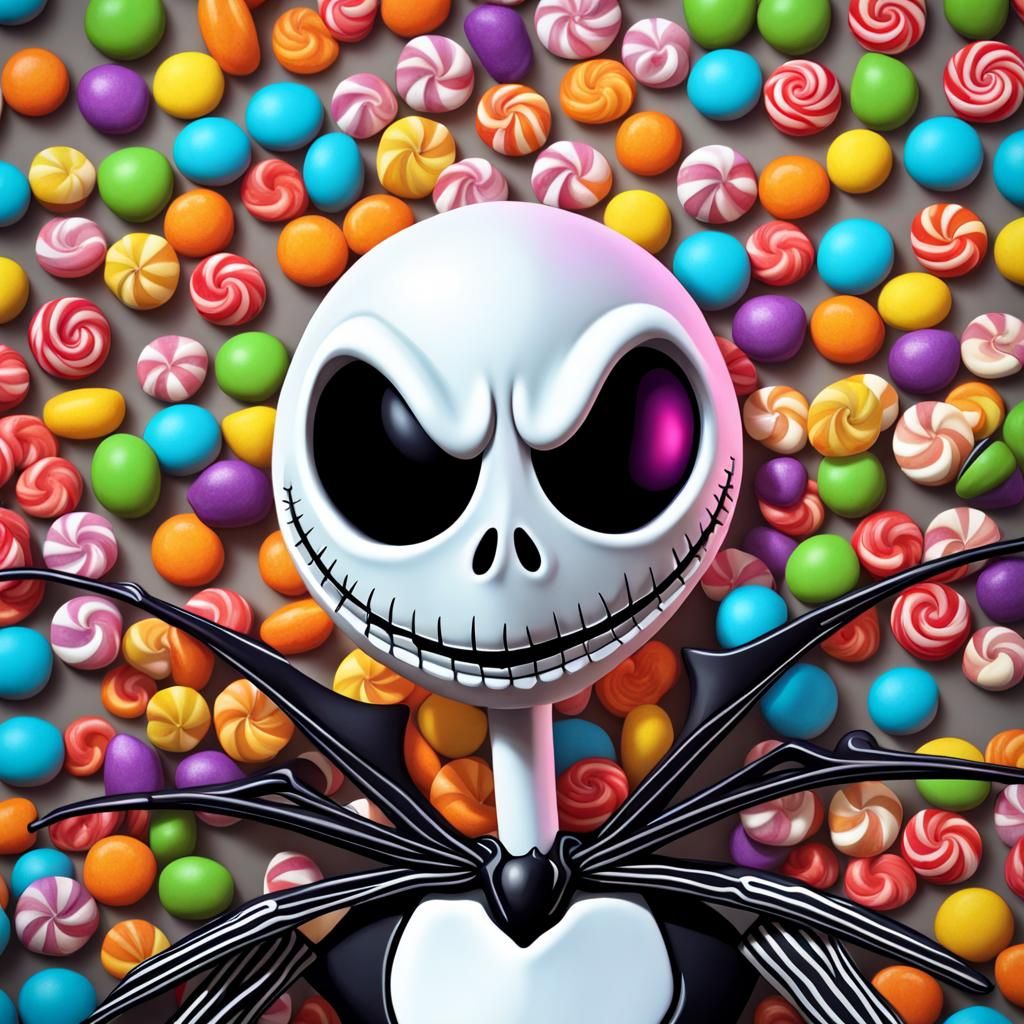 Jack Skellington in Candy Art Style