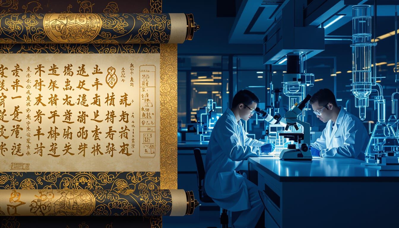 Elixir of Life: Ancient Scroll Meets Biotech Lab