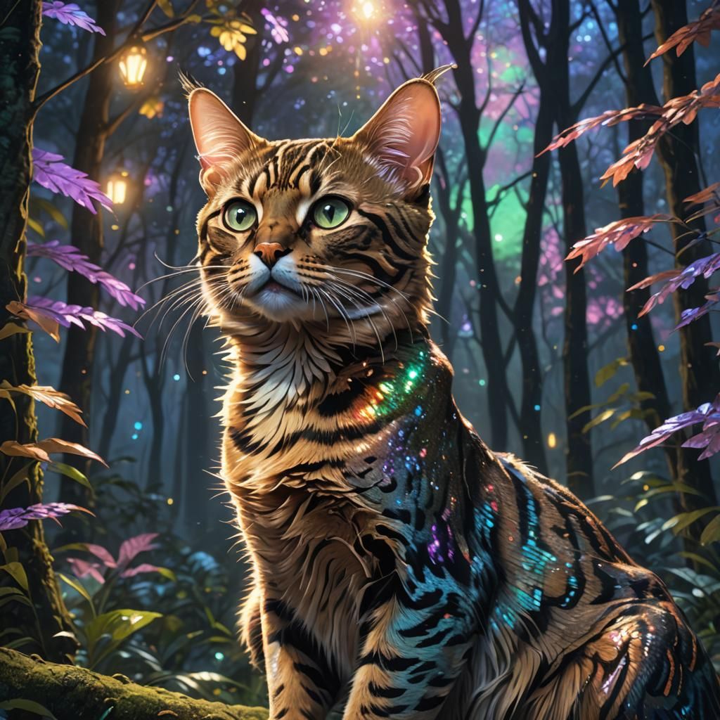 Iridescent Bengal Cat