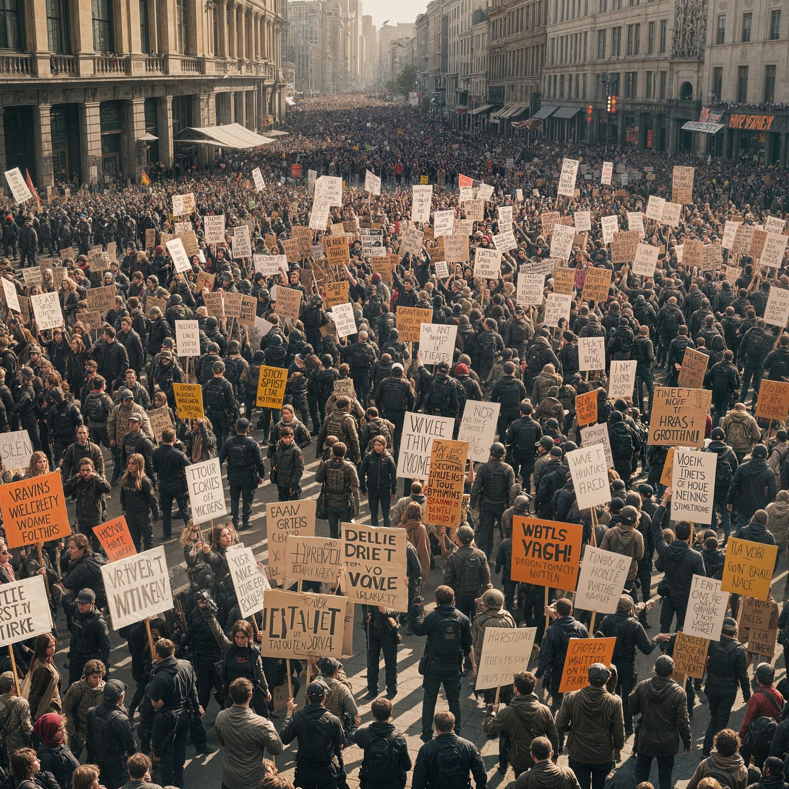 Gravity Strike: Cinematic Protest Image