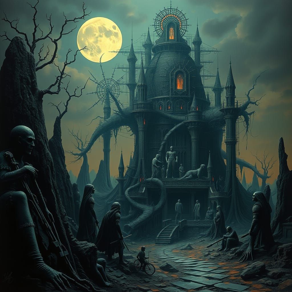 Ethereal Twilight Masterpiece in Surrealistic Style