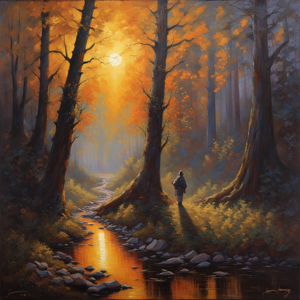 Divine Morning Light Oil Painting