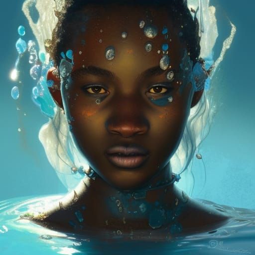 Striking Portrait of African Water Spirit