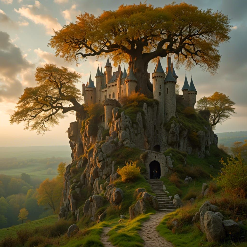 Dreamlike Fantasy Image with Intricate Details