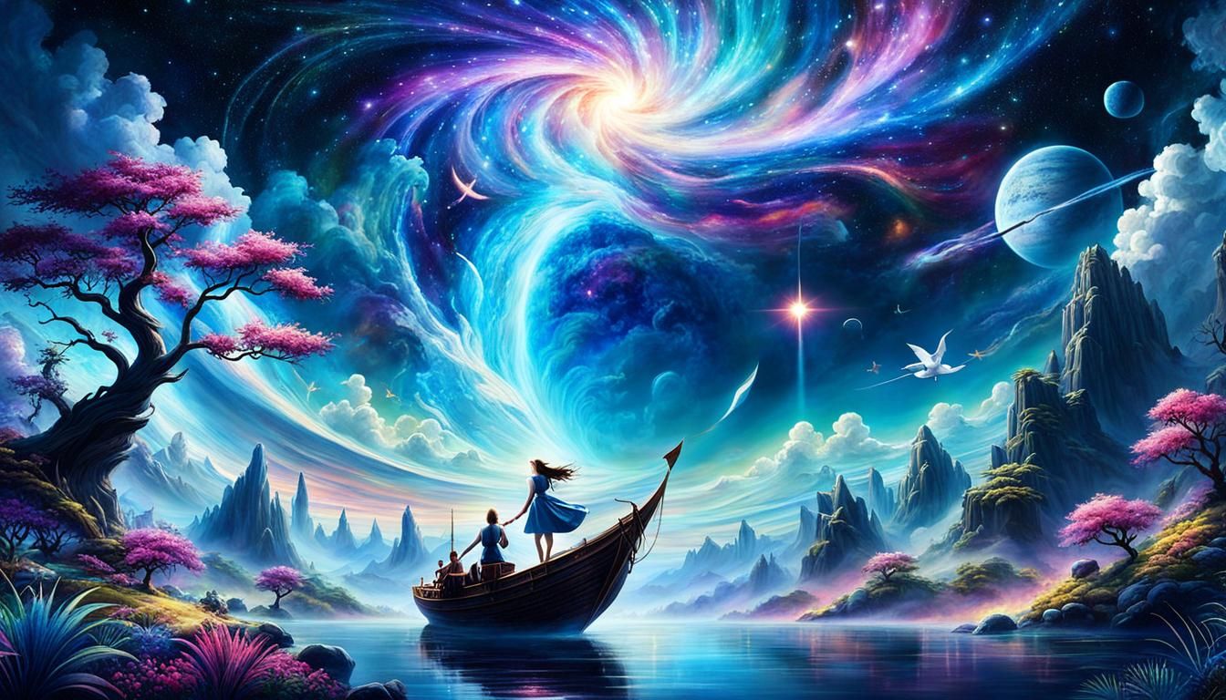 Surreal Dreamscape of Mythical Beings in High Definition