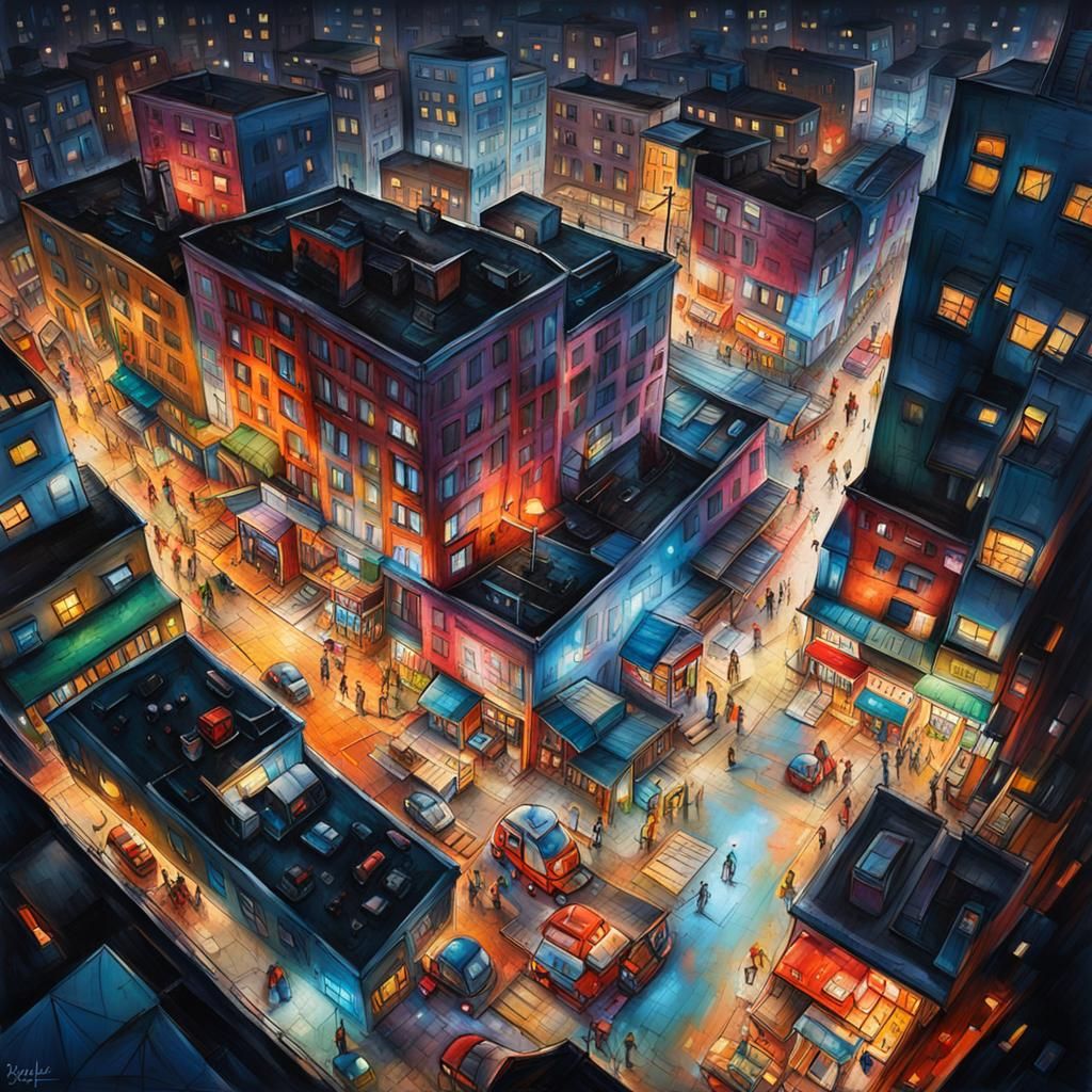 Night in the City: Graffiti and Splash Art