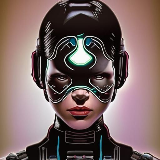 Blue-Skinned Chiss with Circuit Tattoos