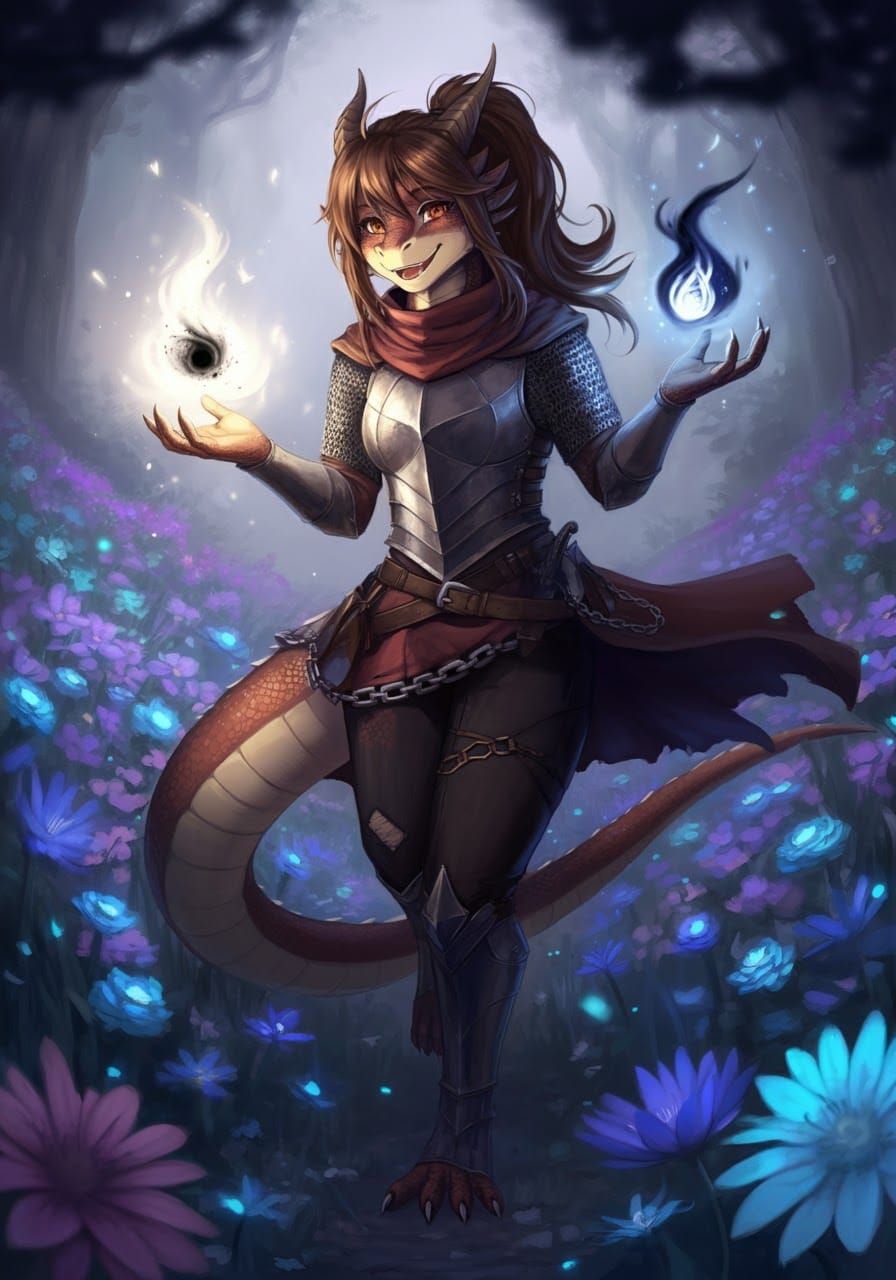 Dreamlike Fantasy Dragon Embodies Balance