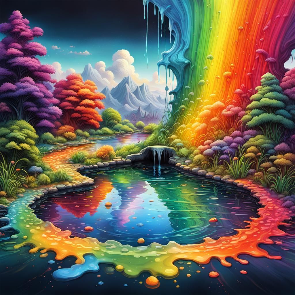 Rainbow pond