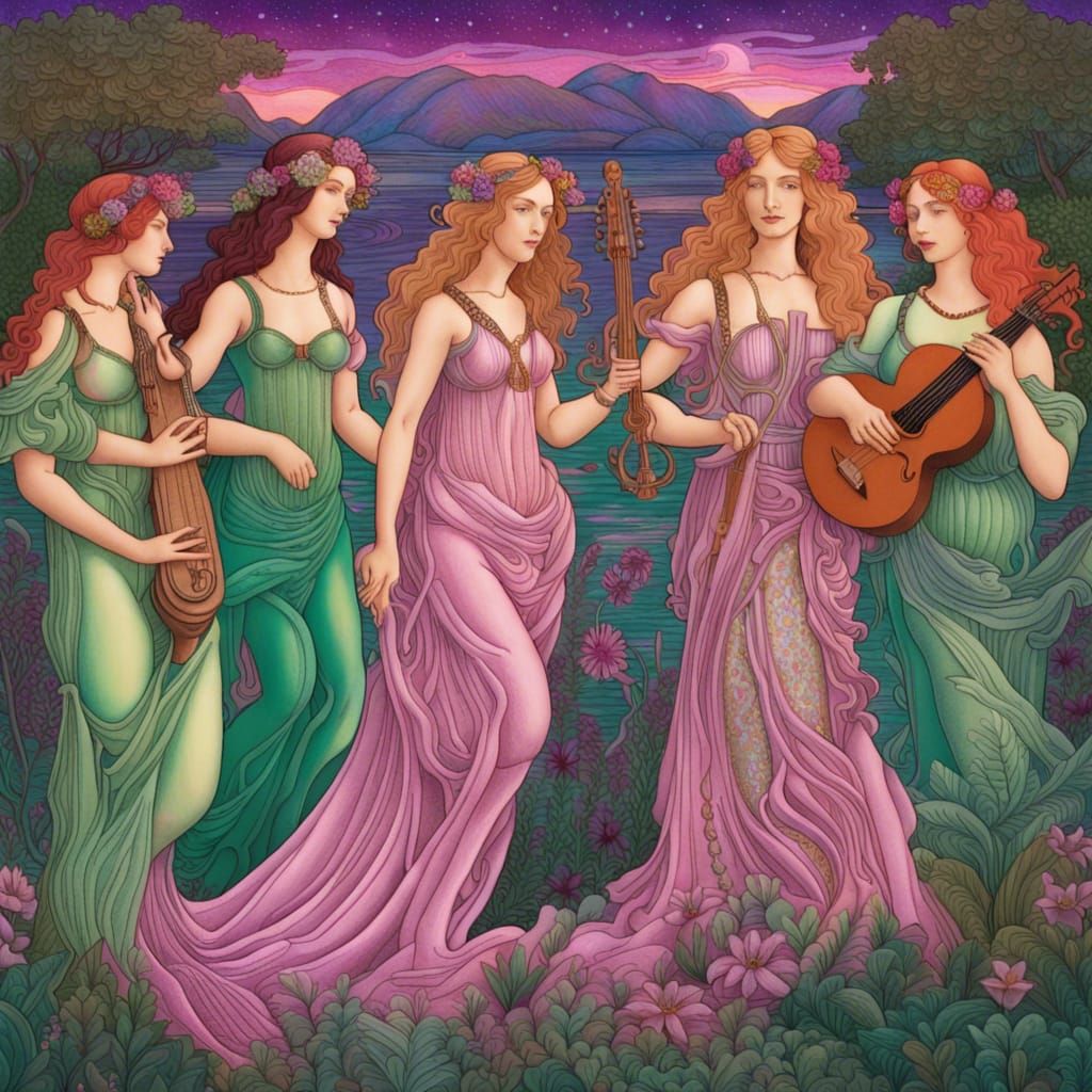 Venus Emerges: A Botticelli-Inspired Astral Vision