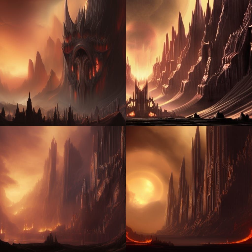 Magmatic Aztec Throne Room: A Digital Matte Painting