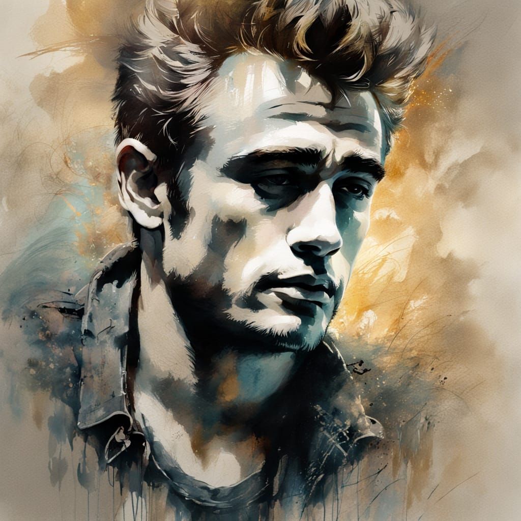 chalk art, textured and airbrushed style by Carne Griffiths ...