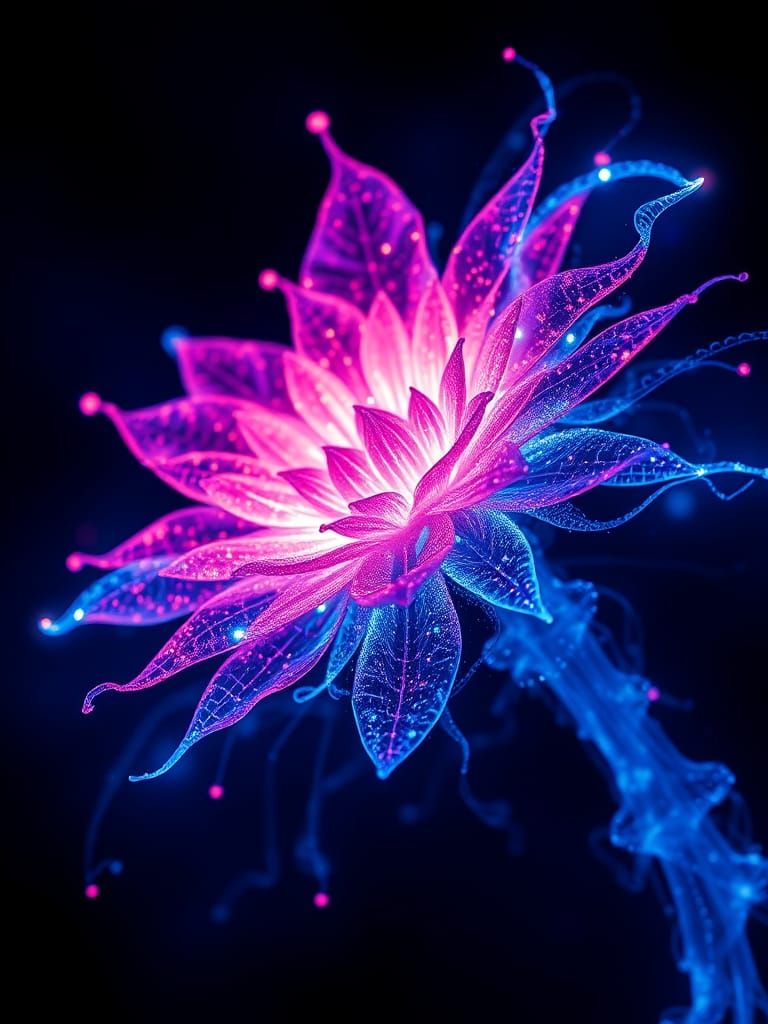 Alien Flower Energy in Kirlian Photography