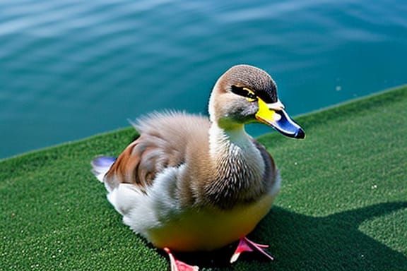Cutest Kawaii Duck: A Charming AI Creation