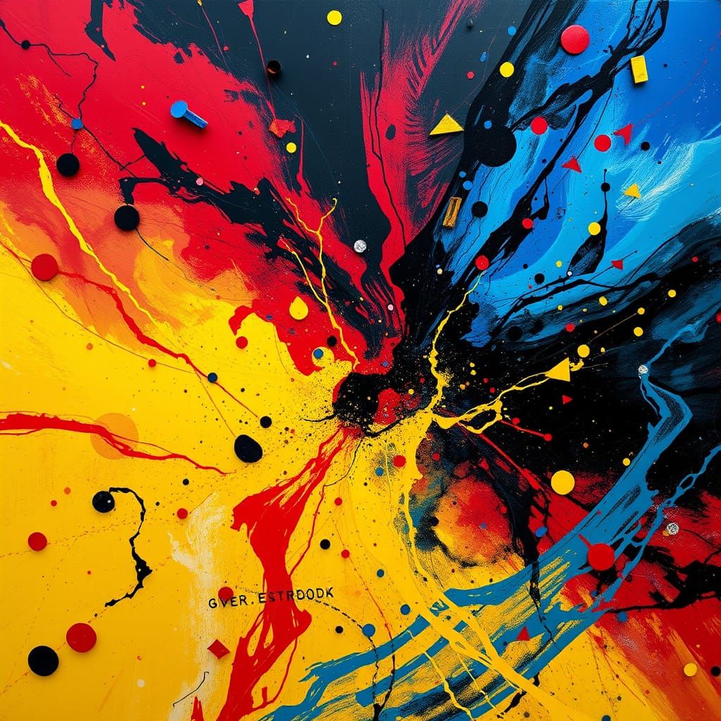 Abstract Maelstrom of Thoughts in Matte Painting Style