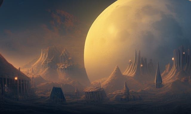 Moon Under Construction: Fantastical Concept Art