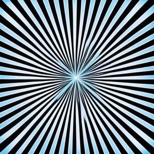 Vibrant Op Art Pattern Radiates from Central Point