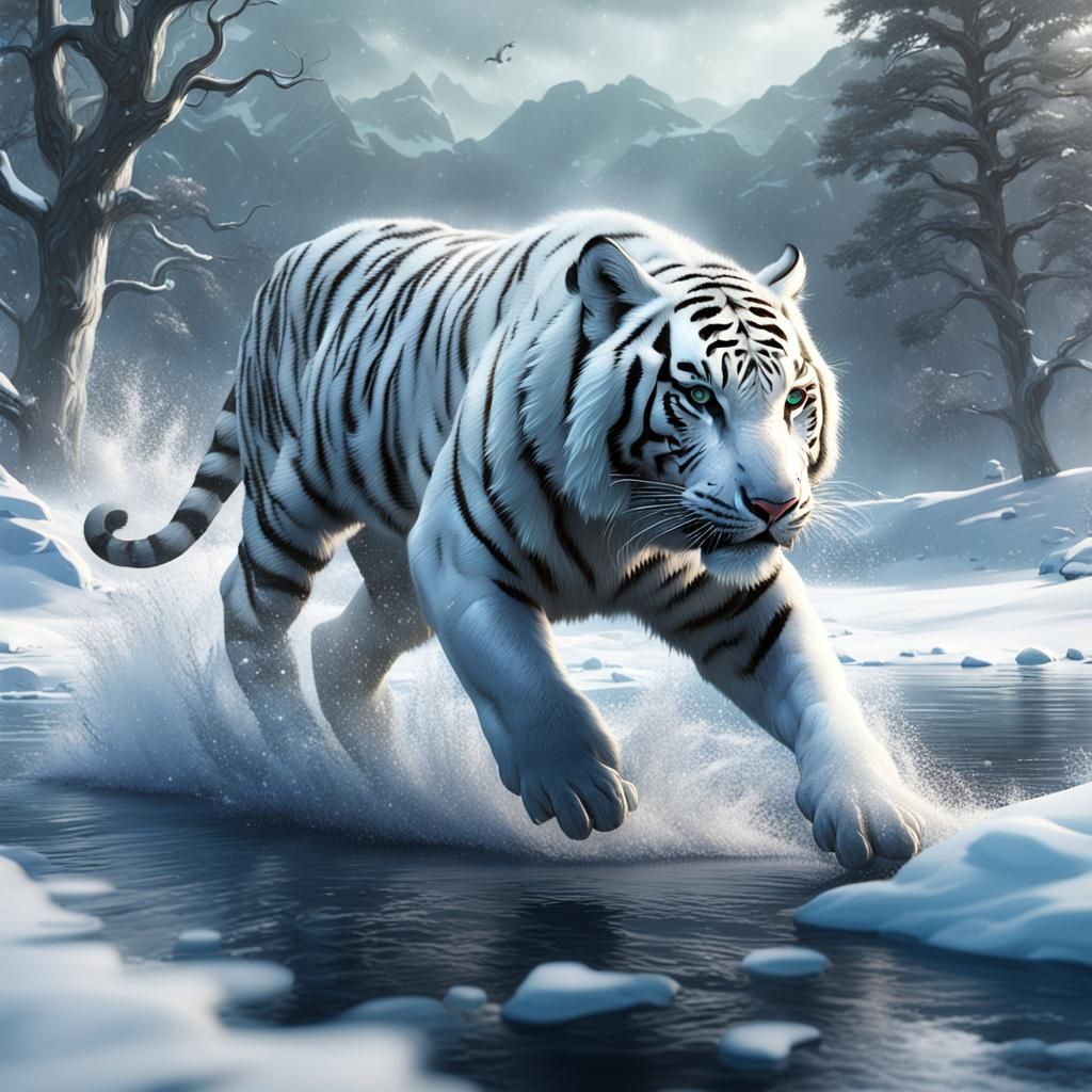Snow tiger