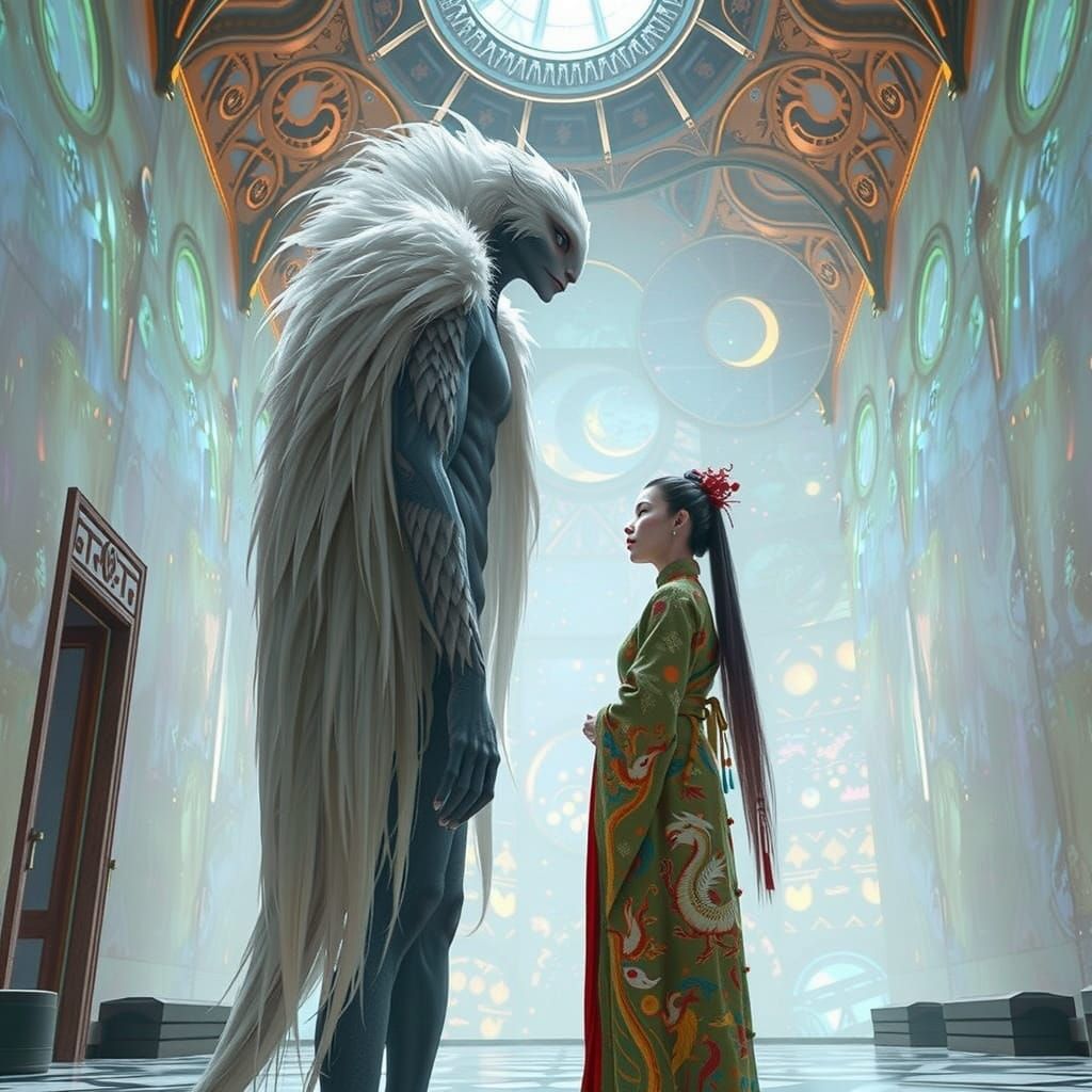 Galactic Diplomats in Iridescent Splendor