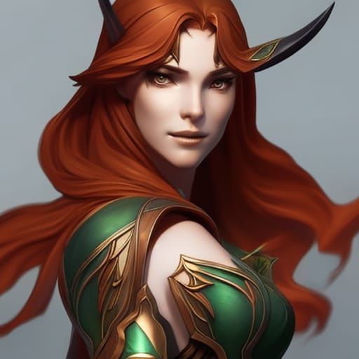 Detailed Elven Warrior Portrait in Hyperdetailed Style